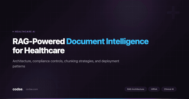 How to Build a RAG-Powered Document Intelligence System for Healthcare